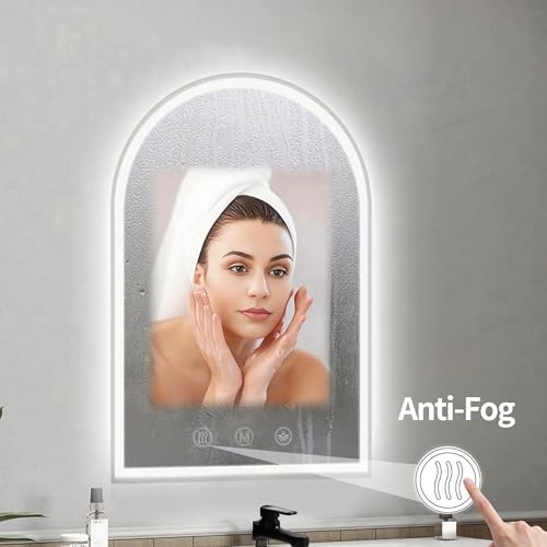 LED Mirror 30x40 inch,led Vanity Mirror,Vanity 40"L x 30"W Glass-Arched gallery