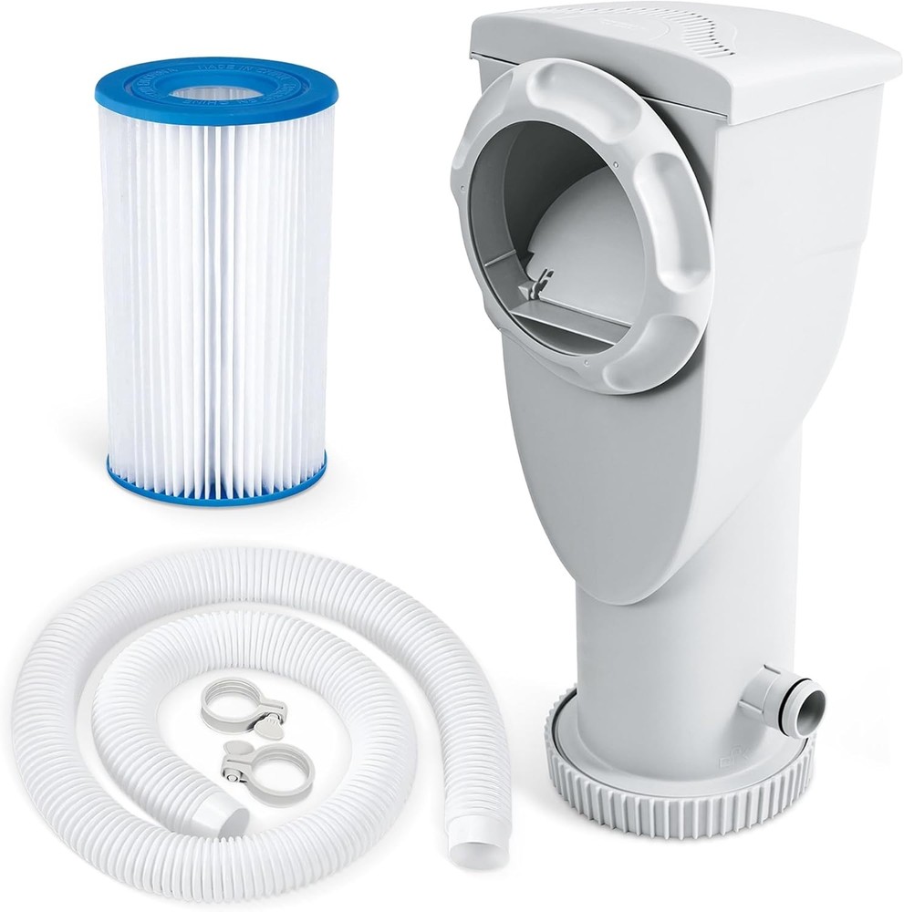 Skimmerplus 1,500 GPH Pool Filter Pump & Skimmer for Easy Maintenance