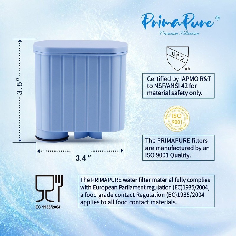PrimaPure Coffee Filter For Philips Saeco AquaClean CA6903 IAMPO Certified NSF gallery