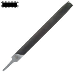 Bahco Mill Second File, 10″, Single Cut, 44 TPI #1-143-10-2-0 Single Cut Edges