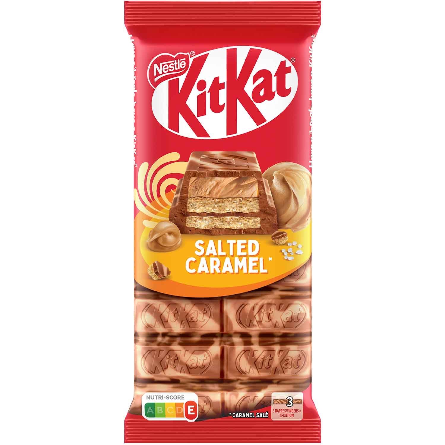 KitKat chocolate bar SALTED CARAMEL filling -1ct/99g-Made in Europe- FREE SHIP gallery
