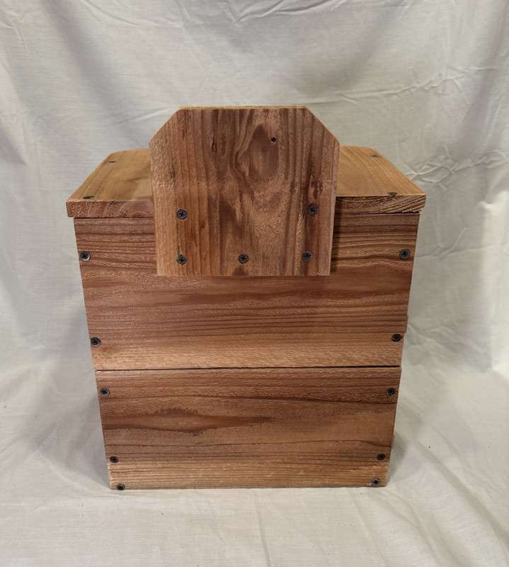 Solid Cedar Backyard Squirrel House Nesting Box - Wooden Wildlife Box- Large gallery