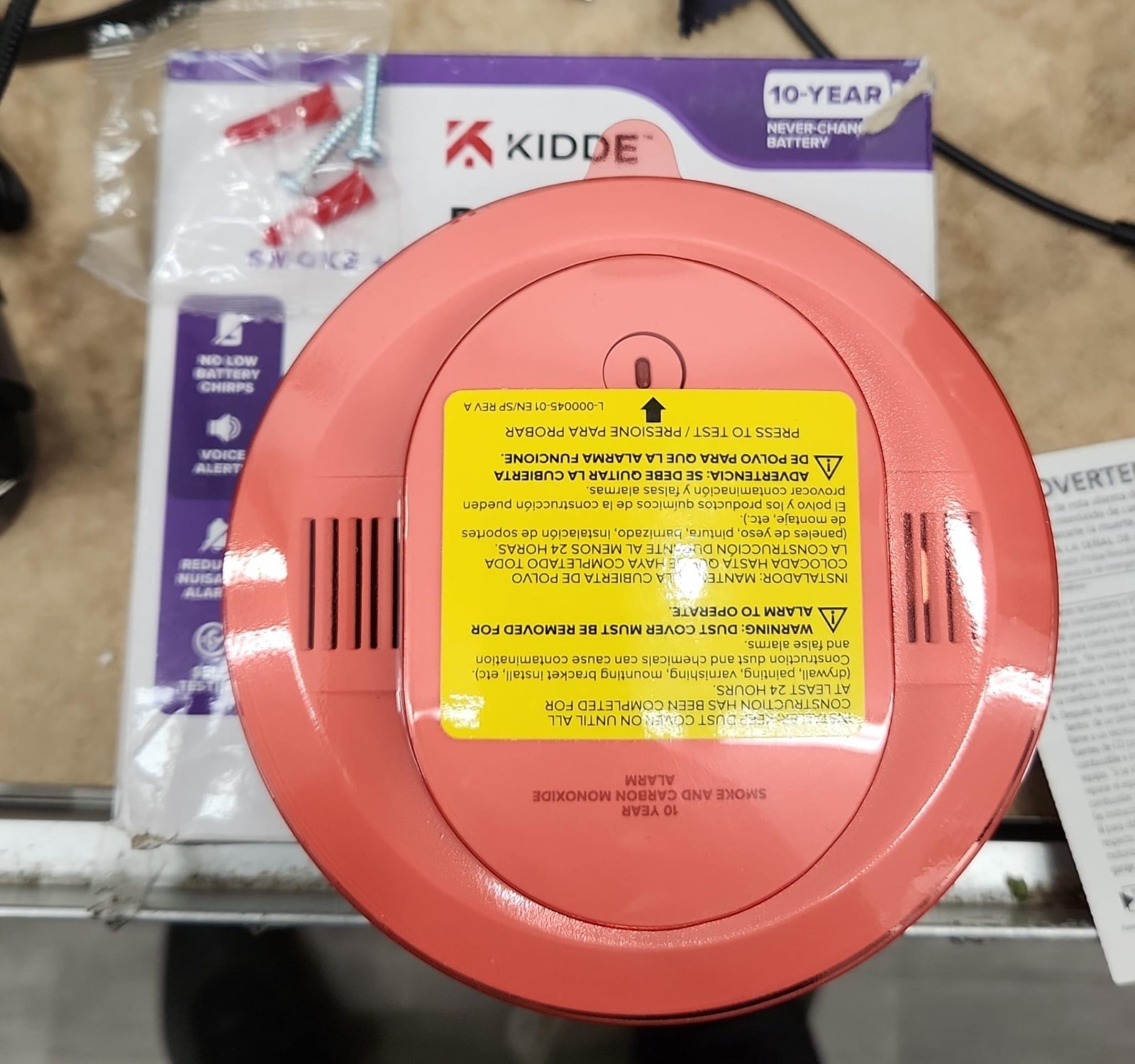 Kidde 30CUAR DETECT Smoke + Carbon Monoxide Alarm Open box gallery