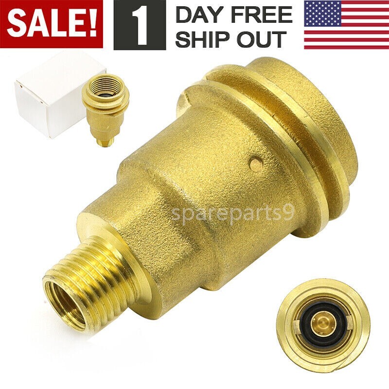 Solid Brass QCC1 Nut Propane Gas Fitting Adapter 1/4" Male Pipe Thread Connector gallery