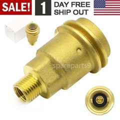 Solid Brass QCC1 Nut Propane Gas Fitting Adapter 1/4″ Male Pipe Thread Connector