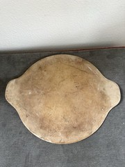 Pampered Chef Large Round Stone Handles #1371 15″ Pizza Stone