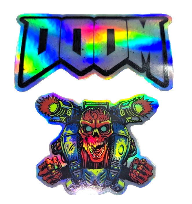 The Doom Slayer Hell Revenant Monster Video Games Vinyl Decal Sticker Set of 2 gallery