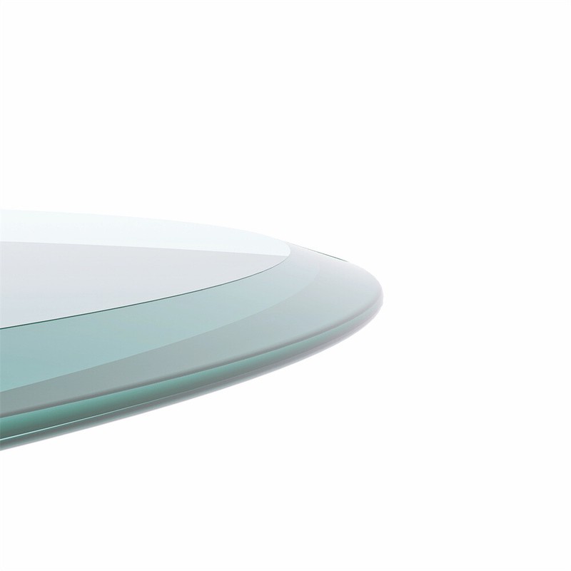 30" Round Tempered Glass Table Top, 2/5" Thick, Beveled Polished Edge gallery