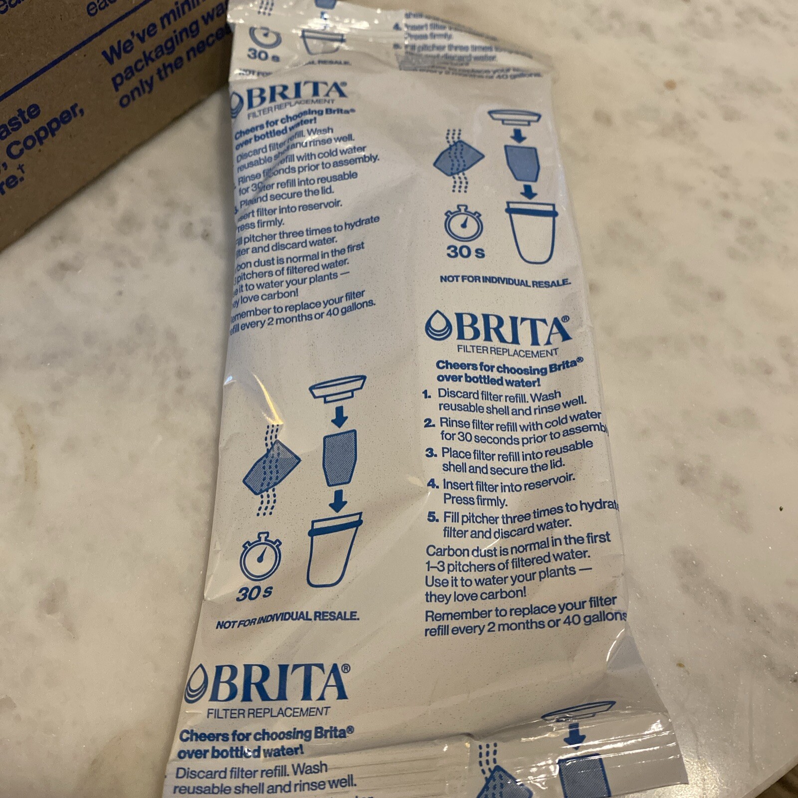 6 Pack Brita Refillable Filter Refill Packs for Pitchers & Dispensers, BPA-Free gallery