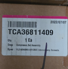 LG TCA36811409 Refrigerator Compressor Set Assembly,