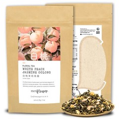 Leafmessage Tea – White Peach Jasmine Oolong Loose Leaf Floral Tea 白桃茉莉烏龍 85g