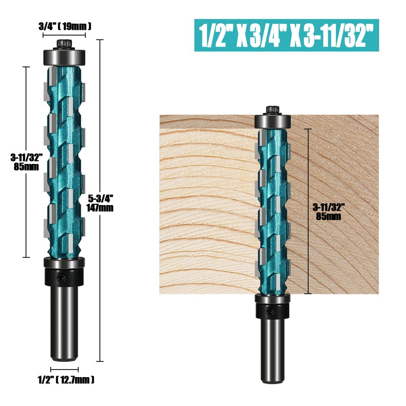 Spiral Flush Trim Router Bits Double Bearing Woodworking Mill Cutter 1/2'' Shank gallery