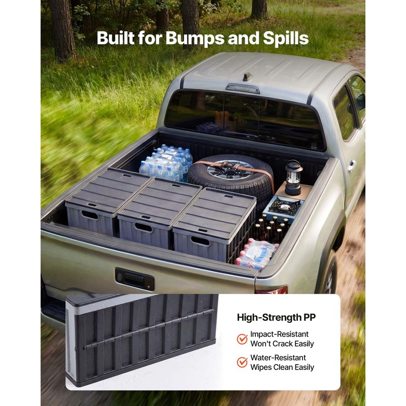 Stackable 65L Plastic Storage Bins 3-Pack 84lb gallery