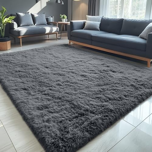 5x7 Machine Washable Large Area Rugs for Living Room, Bedroom, Soft Fluffy gallery