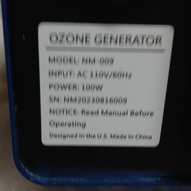 ONAMOR NM-009 Portable Ozone Generator Air Purifier 180 Min Dial Timer 110V gallery