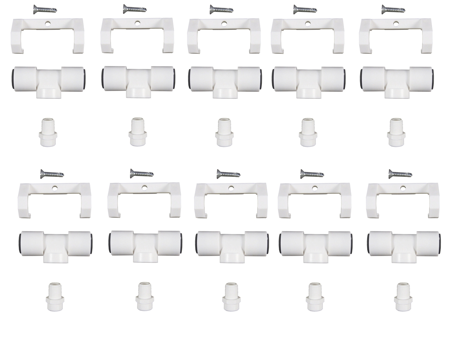 Misting Nozzle Tee Assembly 3/8" Push-in with Poly Filter 1GPH 10 Pack gallery