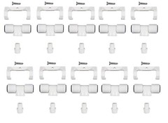 Misting Nozzle Tee Assembly 3/8″ Push-in with Poly Filter 1GPH 10 Pack