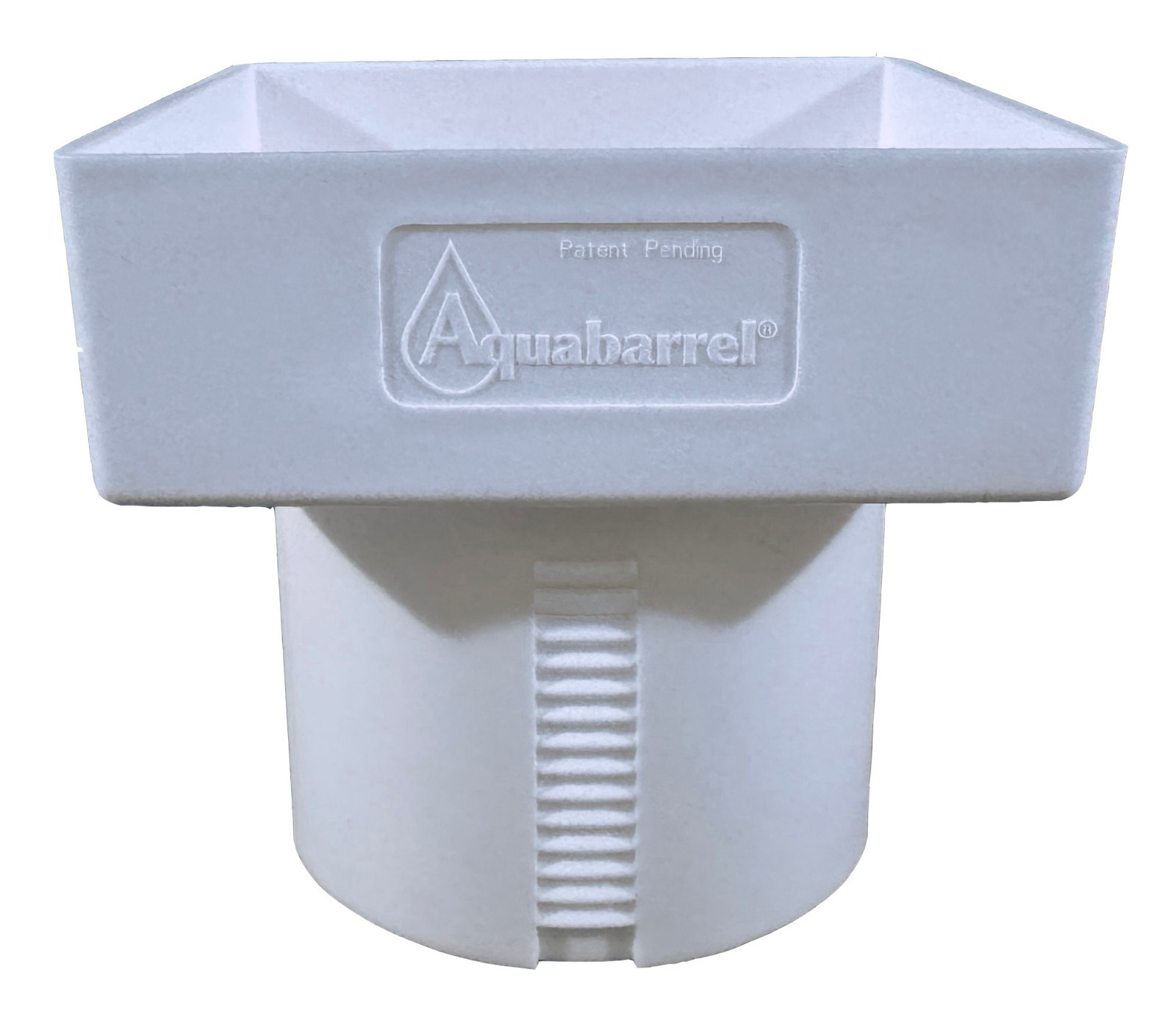 4x4x4 Downspout Adapter - Gutter to Underground Pipe - White gallery