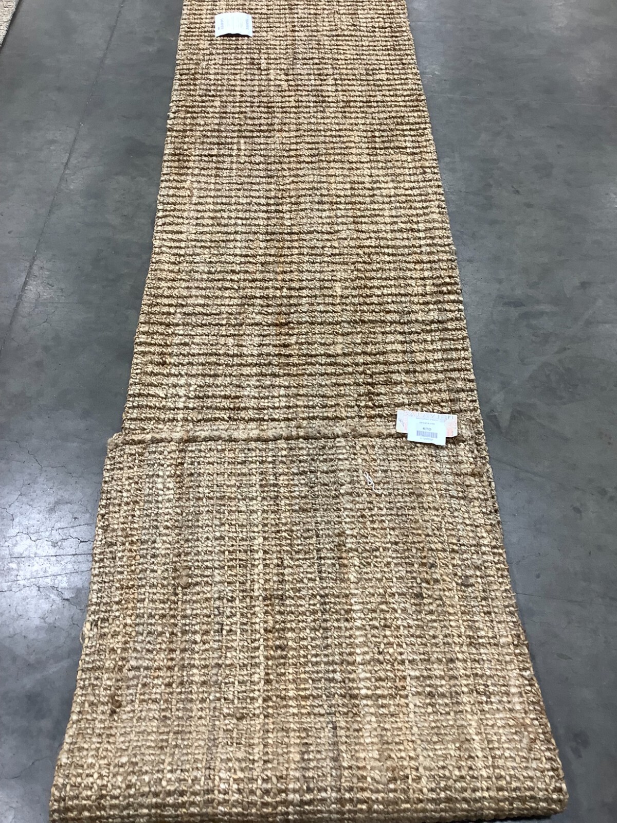 NATURAL 2'-6" x 16'-0" Broken Thread Rug, Reduced Price 1172679465 NF447A-216 gallery