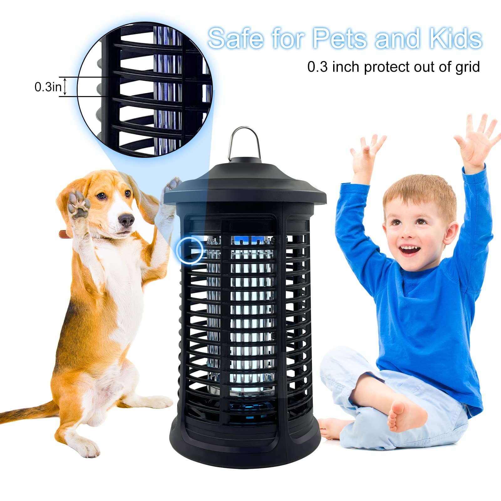 Electric Bug Zapper Indoor/Outdoor 4200V High Powered Mosquito Zappers Killer... gallery