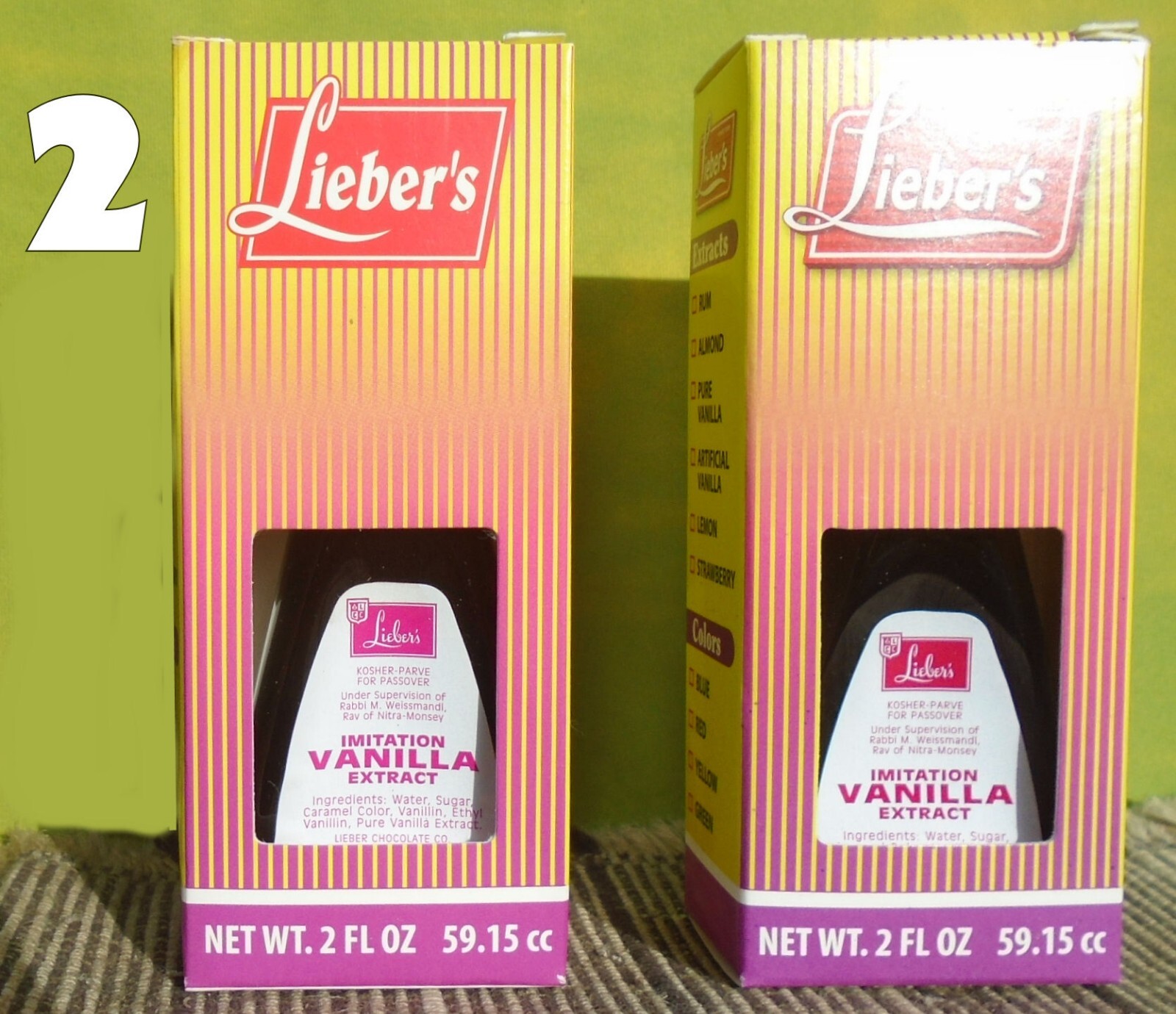 2 Lieber's Imitation Vanilla Extract 2 Fl. Oz. Each, Kosher Parve - NEW gallery