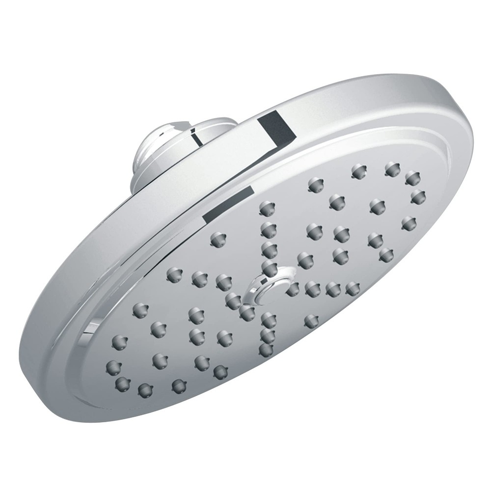 MOEN S176 One-Spray Pattern with 2.5 GPM 6.75 in. Wall Mount Fixed Shower Head