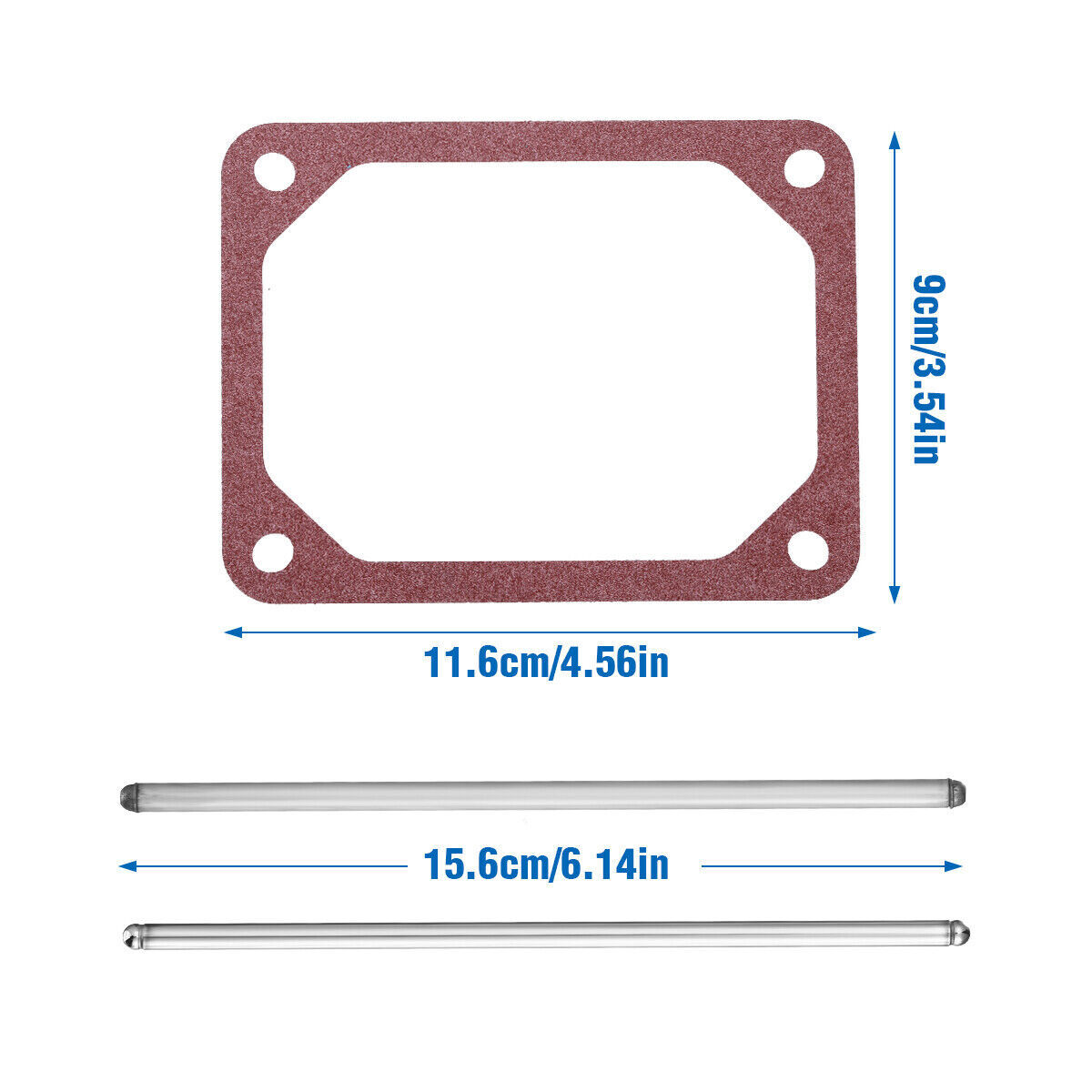 For Briggs & Stratton Push Rod Set & Valve Cover Gasket 690981 690982 690971 gallery