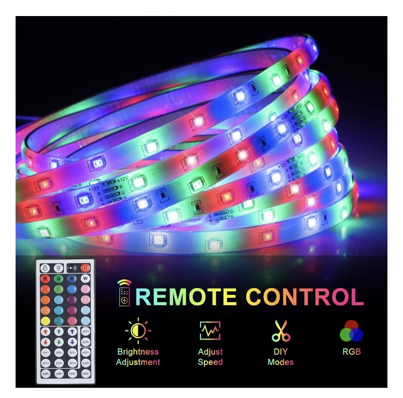 EEEkit 16.4ft 300 LED 3528SMD LED Strip Lights, Multi-Color Changing LED Rope Li gallery