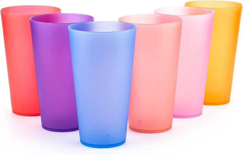 32-ounce Plastic Tumblers/Large Drinking Glasses/Party Cups/Iced Tea Glasses Set gallery