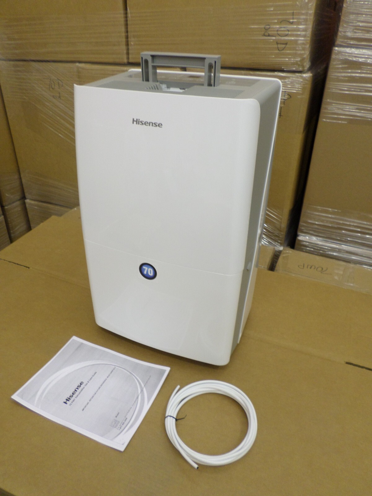 Hisense by Whirlpool 70 PT Pint with Built-In PUMP Quiet Dehumidifier FREE SHIP gallery