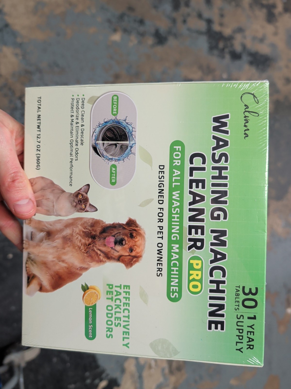 Calvana Clean Washing Machine Washer Cleaner Pro Tablets 30 Pack Pet Owners New gallery