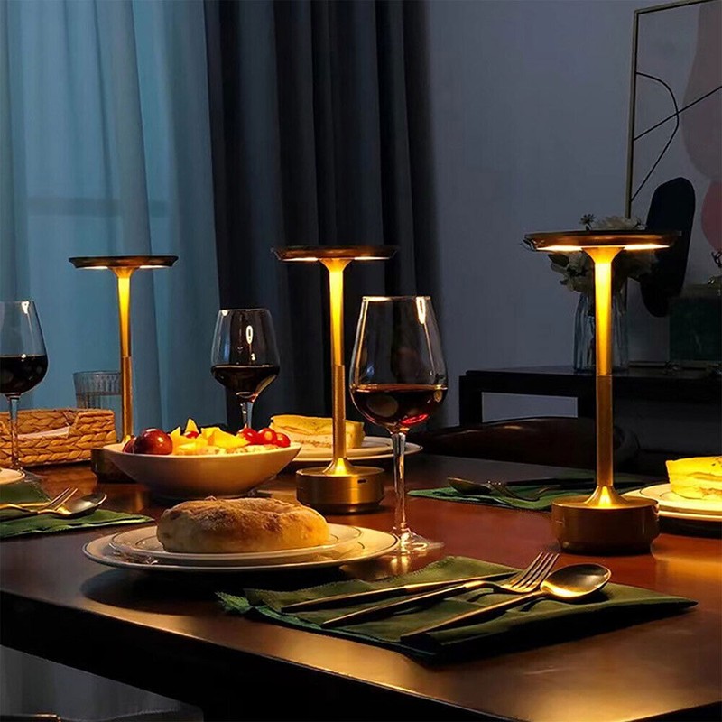 Cordless LED Touch Sensor Table Lamp Rechargeable Dimmable Bar Desk Night Light gallery