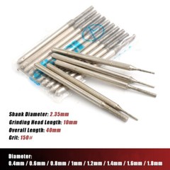 Diamond Punch Needle Drill Bit Grinding Head Grinder Jewelry Jade 0.4-1.8mm
