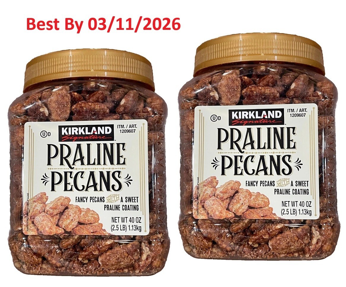 2-PACK Kirkland Signature Praline Pecans 2.5 Lb each pack, Total 5 Lbs gallery