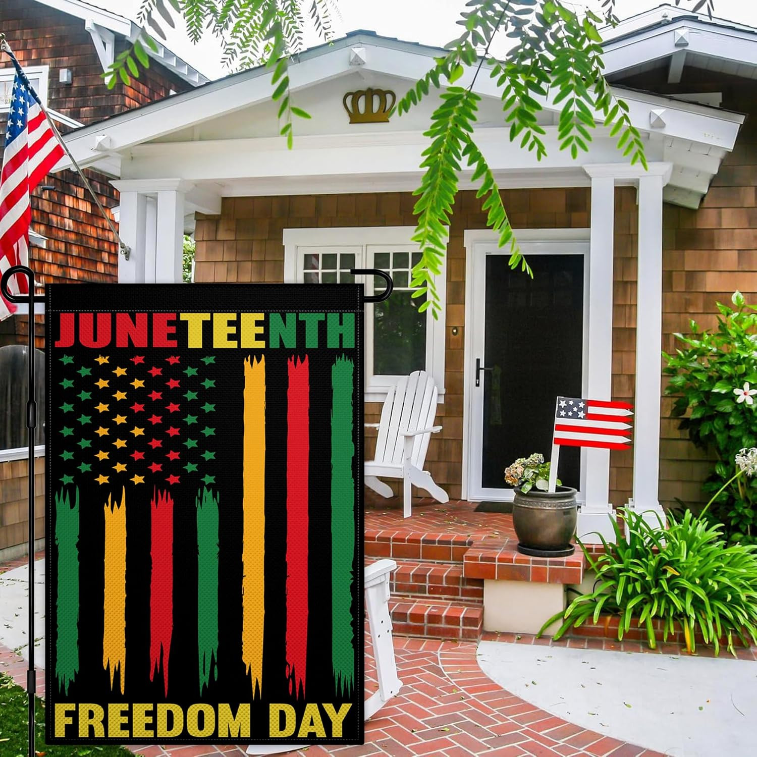 Juneteenth Garden Flag 12×18 Inch African American Black Emancipation Black Hist gallery