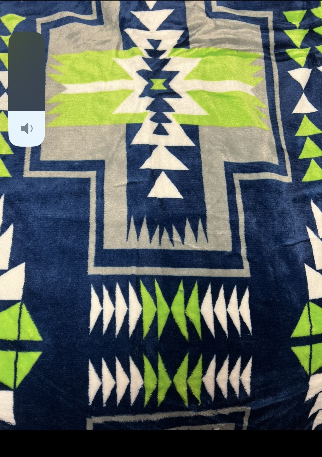 Native American Style 2 Ply Plush Reversible Blanket Size Queen Seattle Seahawks gallery