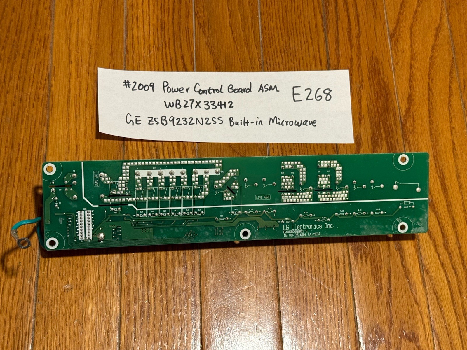 Power Control Board WB27X33412 for GE Monogram ZSB9232N2SS Microwave Oven E268 gallery