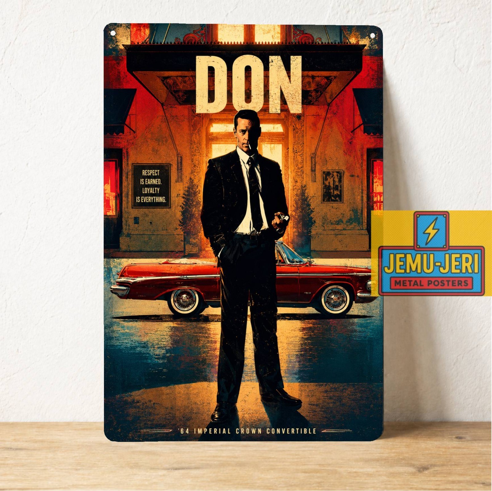 Don Draper 1964 Imperial Crown Convertible Metal Poster Tin Sign 20x30cm Decor gallery