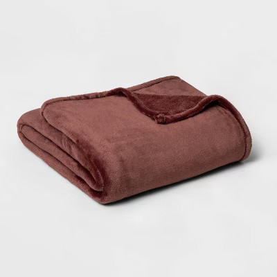 Threshold Microplush Throw Blanket Oversized 92x90 Midweight Post-Consumer gallery