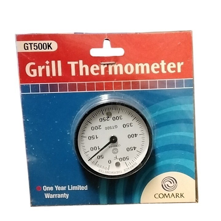 Comark GT500K Grill Thermometer Magnetic Surface Mount 0-500F Analog Dial NEW gallery