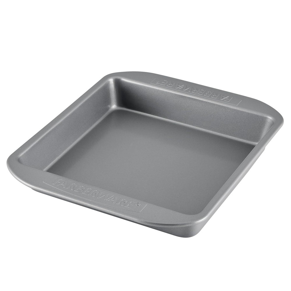 Gray 9x9 Baking Pan Nonstick Bakeware Square Cake Pan Steel Oven Safe Nonstick