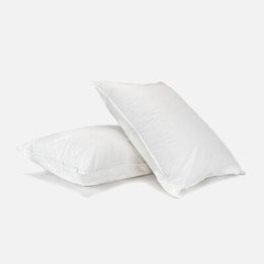 1 pc White Goose Down Feather Bed Pillows Standard Queen King Size Pillow