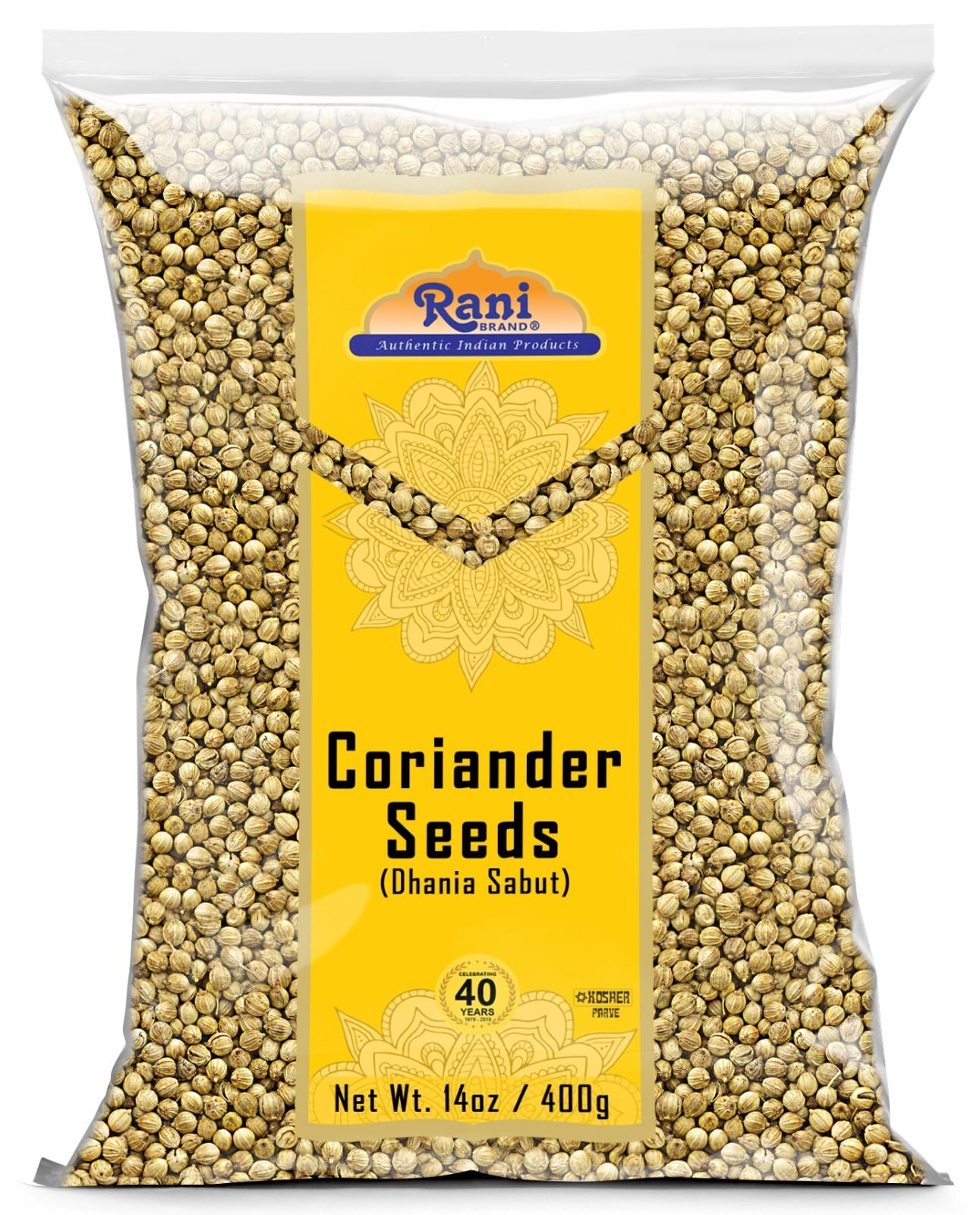 Rani Coriander (Dhania) Seeds Whole, Indian Spice 14oz (400g) gallery