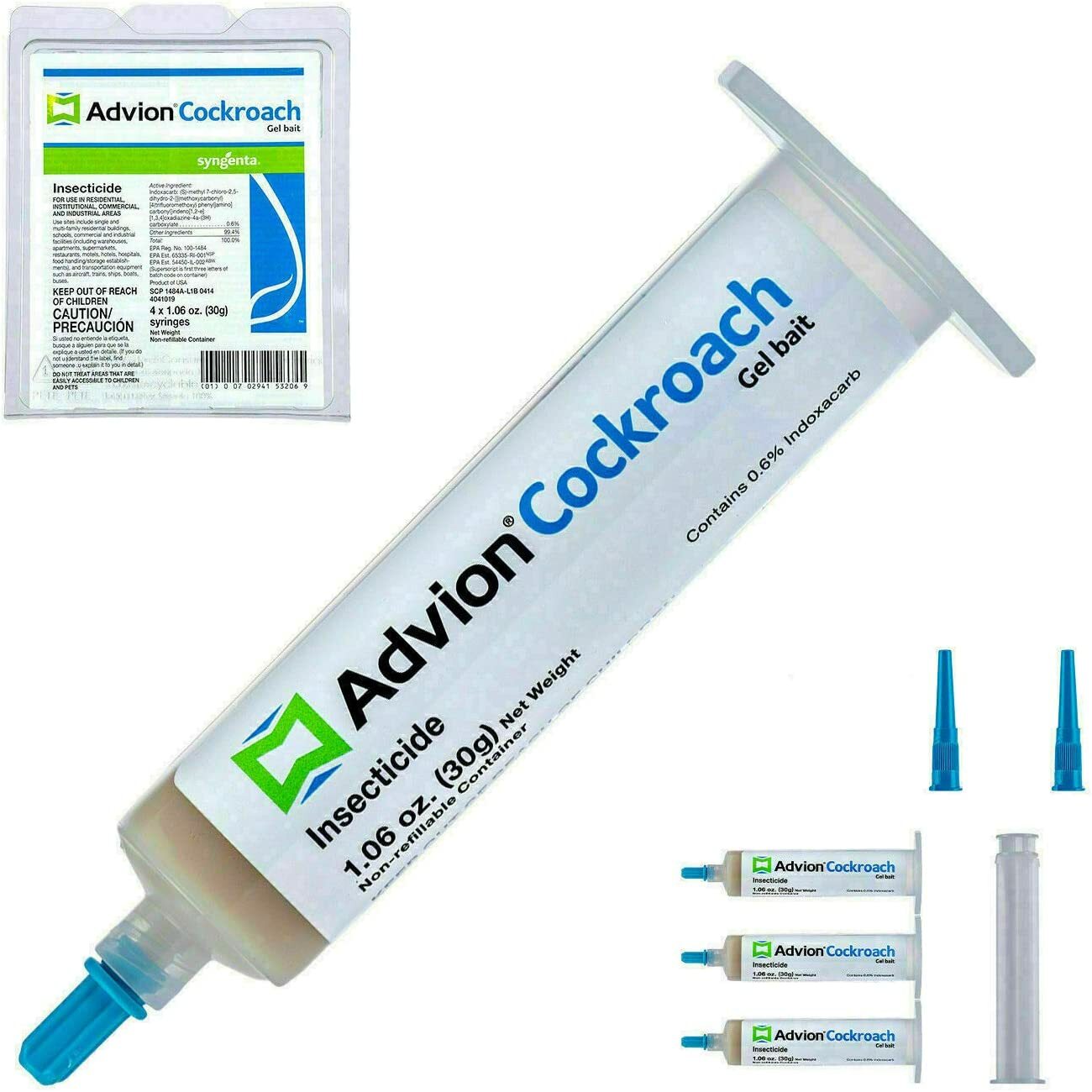 ADVION ROACH BAIT KILLER GEL - 4 Tubes - Plunger&Tips - ** FAST SHIPPING ** gallery