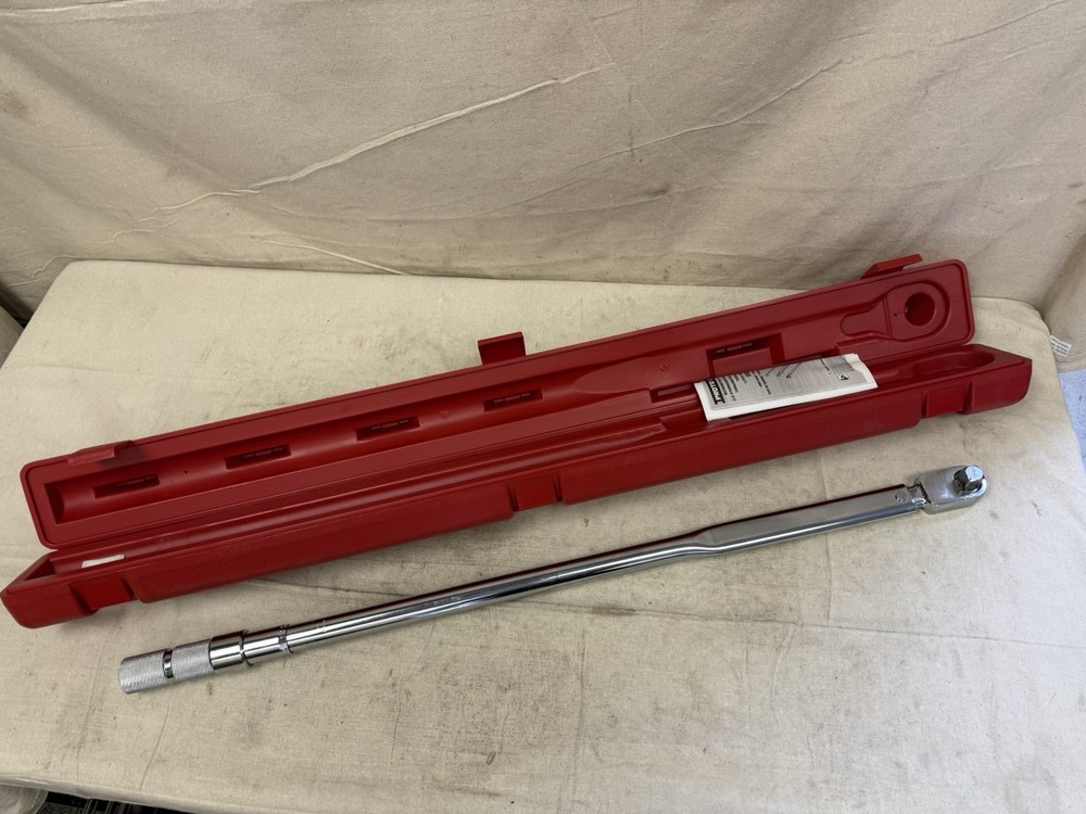 PROTO J6017B Micrometer Torque Wrench 3/4" Drive 120 ft-lb to 600 ft-lb 2 ft-lb