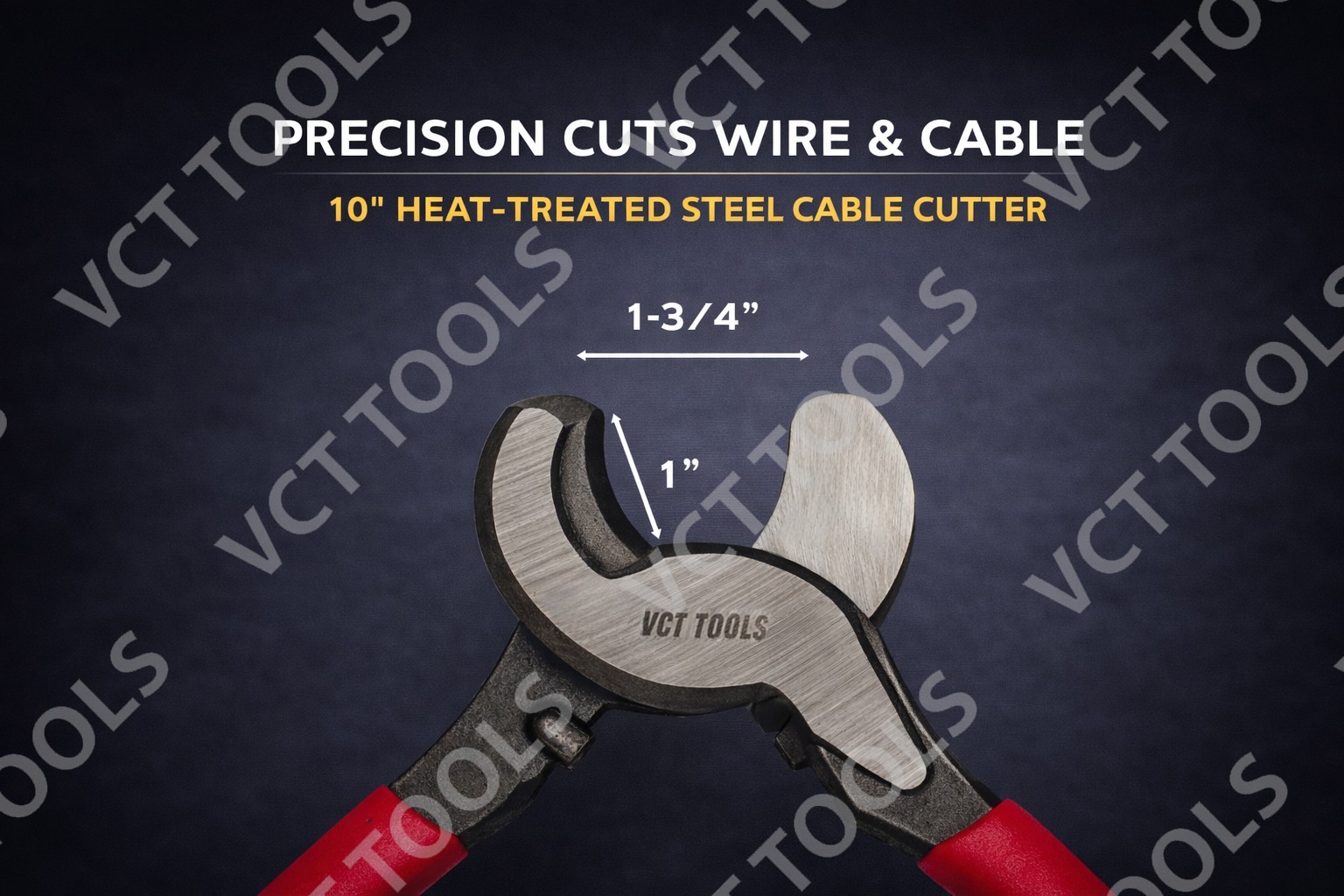 10″ Heavy Duty Cable Cutter – Heat‑Treated Steel Wire & Cable Cutting Pliers gallery