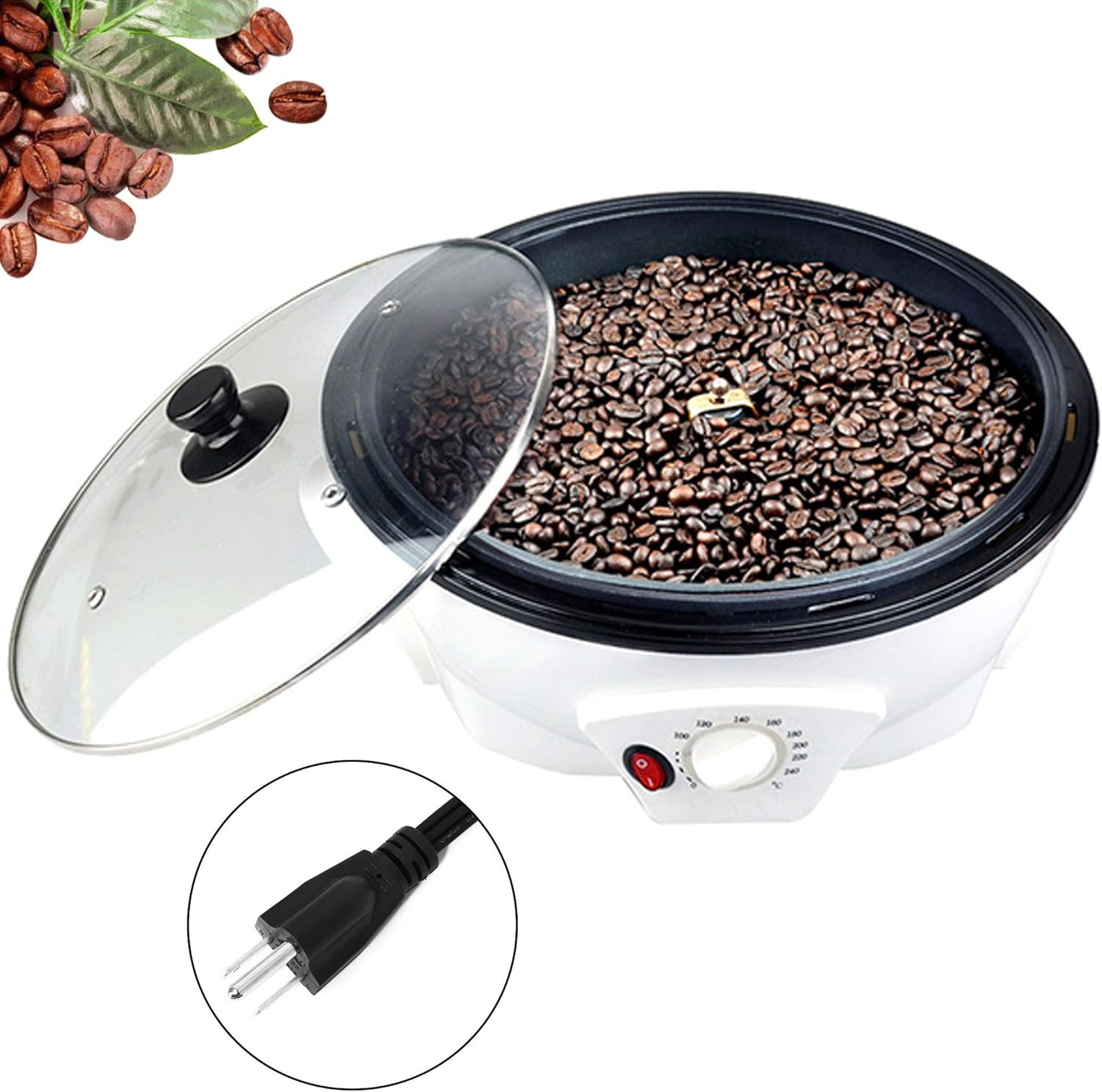 Stovetop & Countertop Electric Coffee Roaster Machine 110V for Home Use gallery