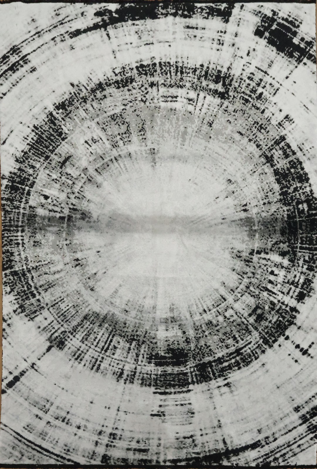 Modern Grey with Black and White Rug Contemporary Abstract Turkish Carpet gallery