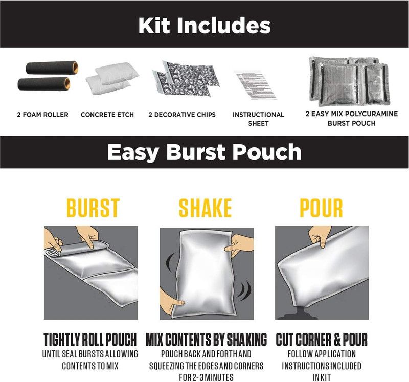 Rust Oleum RockSolid Polycuramine Garage Floor Coating 2.5 Car Gray Kit gallery