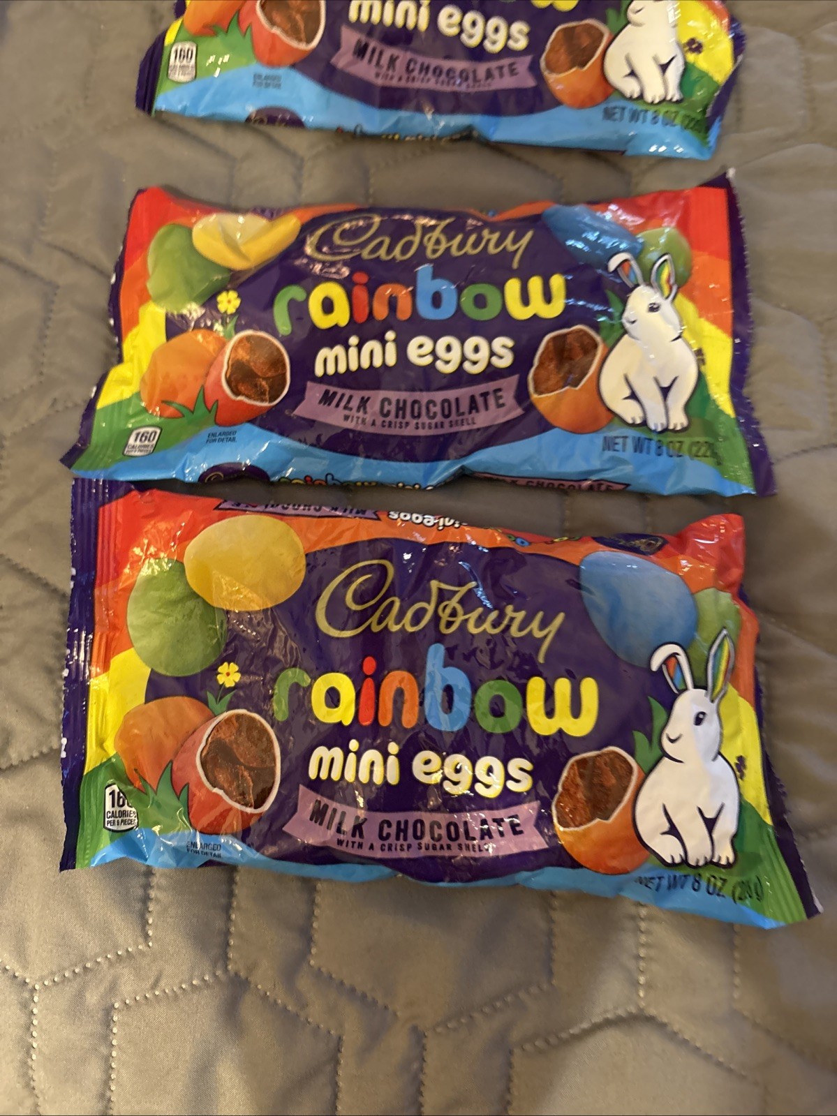 3-Cadbury Rainbow Mini Eggs Milk Chocolate Easter Candy Bag 8 oz BB 07/2027 gallery